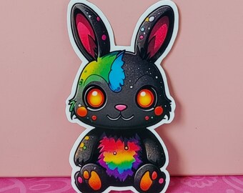 Galaxy Zombie Bunny Vinyl Sticker For Water Bottle Laptop Decals Wall Art Decor Decoration Sticker Stationary Art Decor Stickers Arts