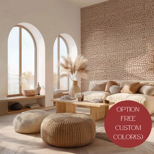Crocodile Wallpaper Beige & White Murals Background Wallpaper Self Adhesive Peel and Stick Home House Wall Decoration Custom Color Wallpaper