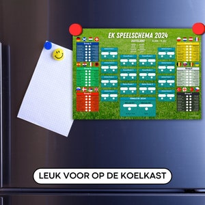 Speelschema EK Voetbal 2024 Duitsland Invulbaar Wedstrijdschema voor Voetballiefhebbers Nederlands Afdrukbaar Digitale Download PDF A4 afbeelding 6