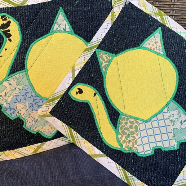 Applique Pot Holder Etsy