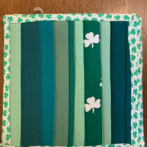 Striped Hot Pads: St. Patrick's Day-Adjacent Stripes image 3