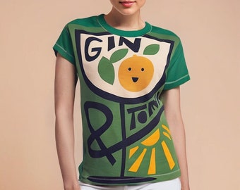 Gin en Tonic zomer T-shirt top