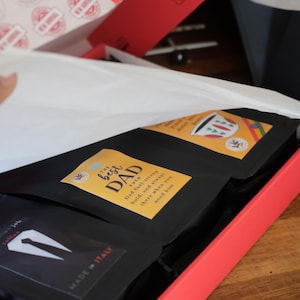 Personalised Coffee Gift Box – Custom Coffee Bags | Colombian, Ethiopian & Italian Blend Roast | Father’s Day Gift | Gift for Coffee Lovers