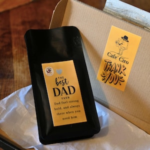 Personalisiertes Kaffee Geschenk für Papa – Geschenk zum Vatertag – Frisch gemahlener Kaffee 100g – Geschenk zum Muttertag – Geburtstagsgeschenk für Ihn