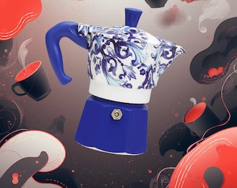 Bialetti x Dolce & Gabbana Moka Pot: Blu Mediterranean, Limited Edition + Coffee
