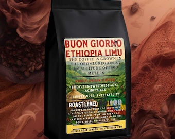 Ethiopian Limu Coffee: Single Origin Heirloom Arabica, Fruity & Winey