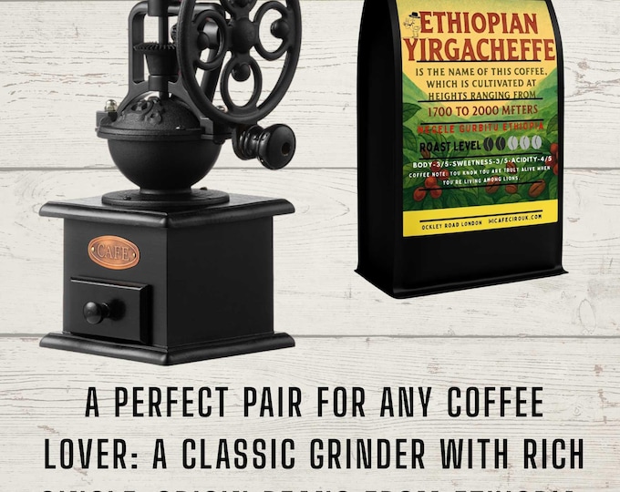 Limited Edition Vintage Manual Coffee Grinder – Beech Wood Ceramic Burr Grinder
