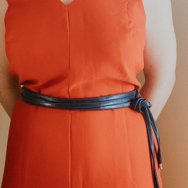 Wrap Leather Belt Etsy