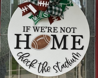 Football Door Hanger, Football Sign, Front Door Hanger, Football Front Door Sign