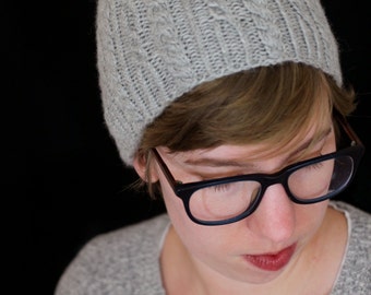 Cryolite Cabled Hat Knitting Pattern