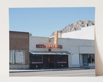 Sawtooth Club photography print, Idaho wall art