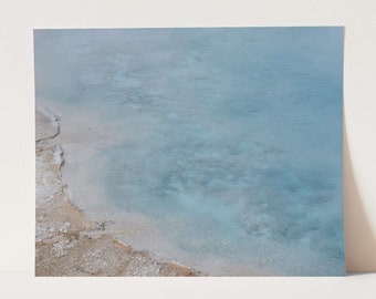 Blue Lagoon photography print, Yellowstone wall art
