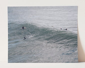 Waiting, Santa Cruz surfing photography print, California wall art