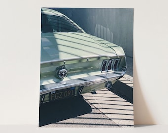 Mustang photography print, Los Angeles car wall decor