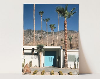 Azul, Palm Springs photography print, Mid-Century Modern architecture wall art