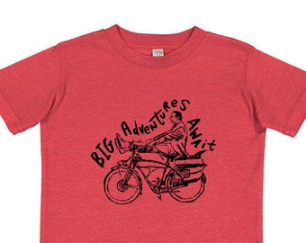 Pee Wee Big Adventures Await : Kids Tee Free Shipping