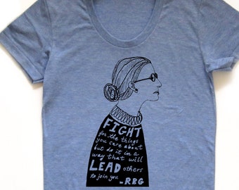 rbg (ruth bader ginsberg) women's tee, rbg t-shirt, justice ginsberg tshirt, women's empowerment tee, feminist wear, strong women rule