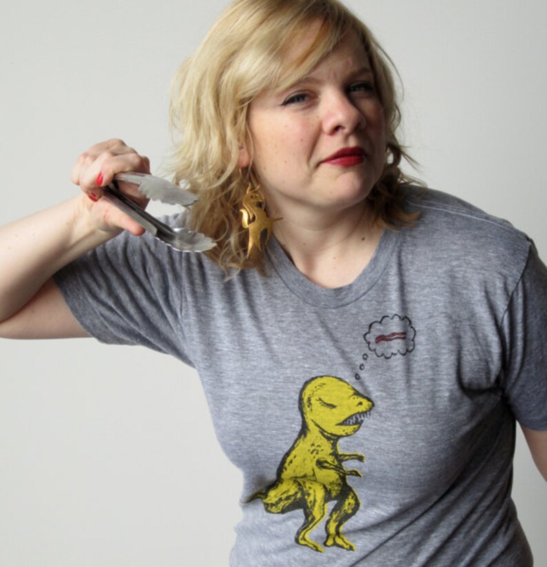 Trex Shirt Dinosaur Tshirt Trex Arms Bacon Tshirt Dino Etsy