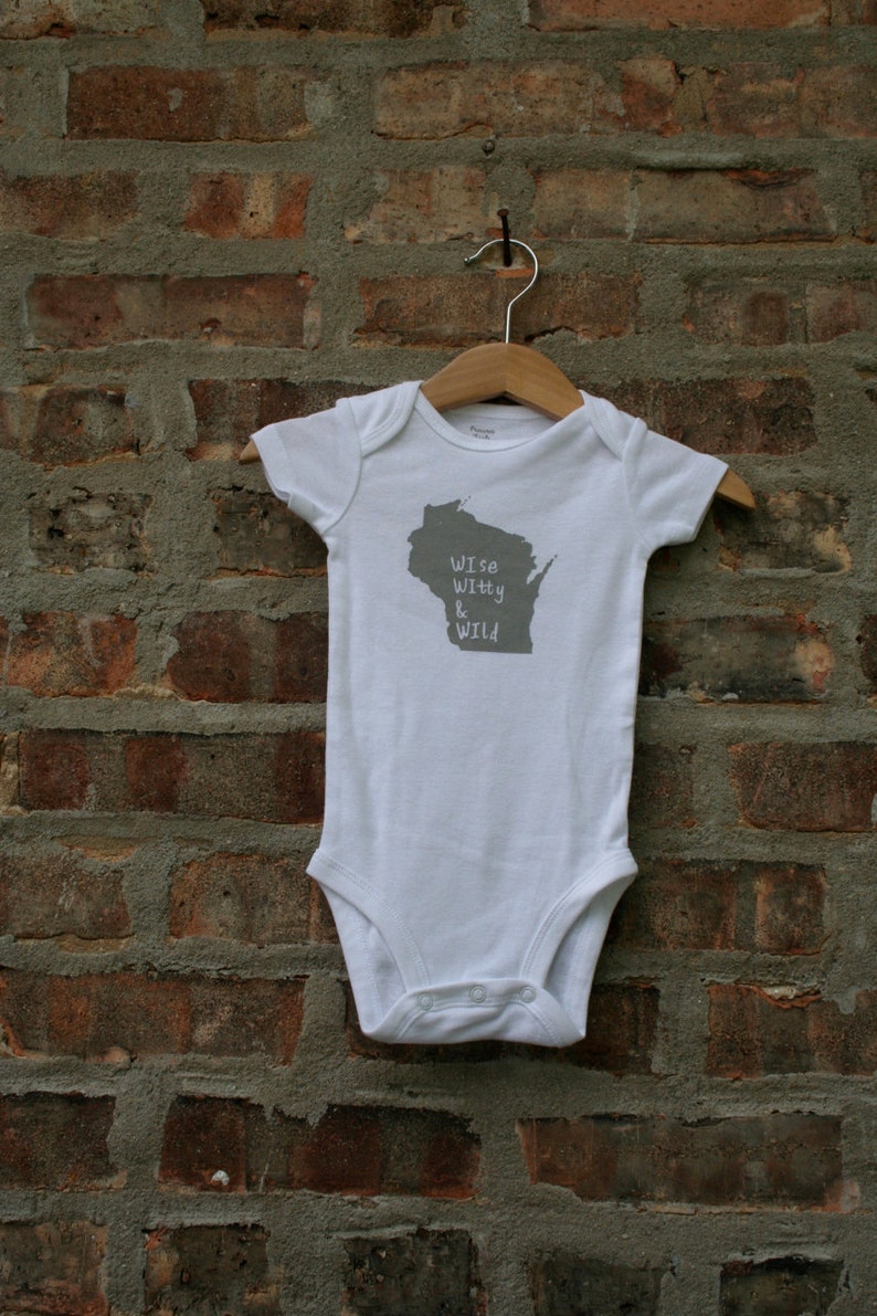 Cute baby Onesie® wisconsin baby clothing wisconsin baby Etsy
