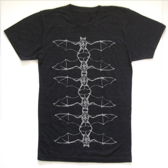 Bat Totem Graphic T-Shirt, Unisex Fashion, Hand Screen Printed