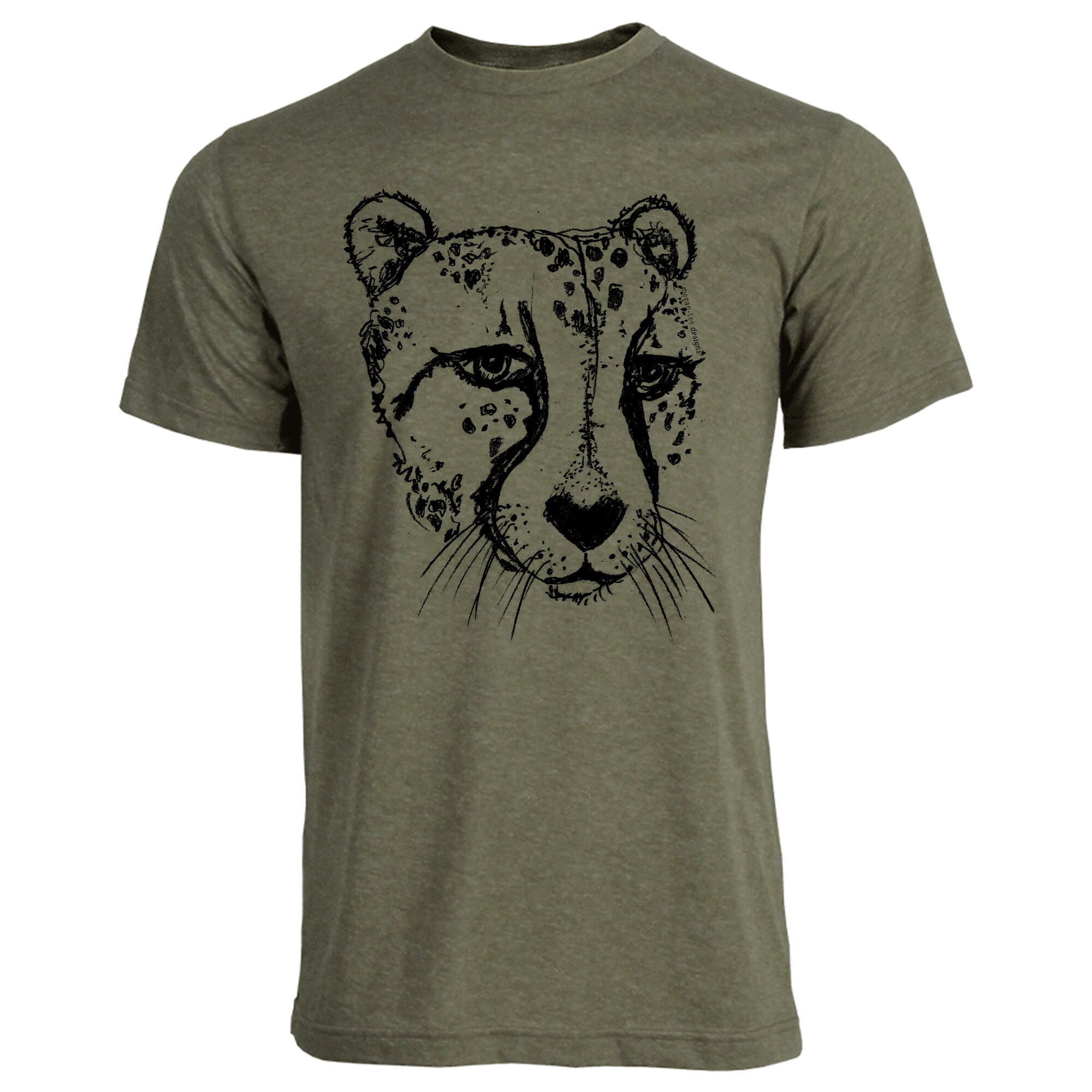 Unisex cheetah t-shirt cheetah graphic cat t-shirt men's | Etsy