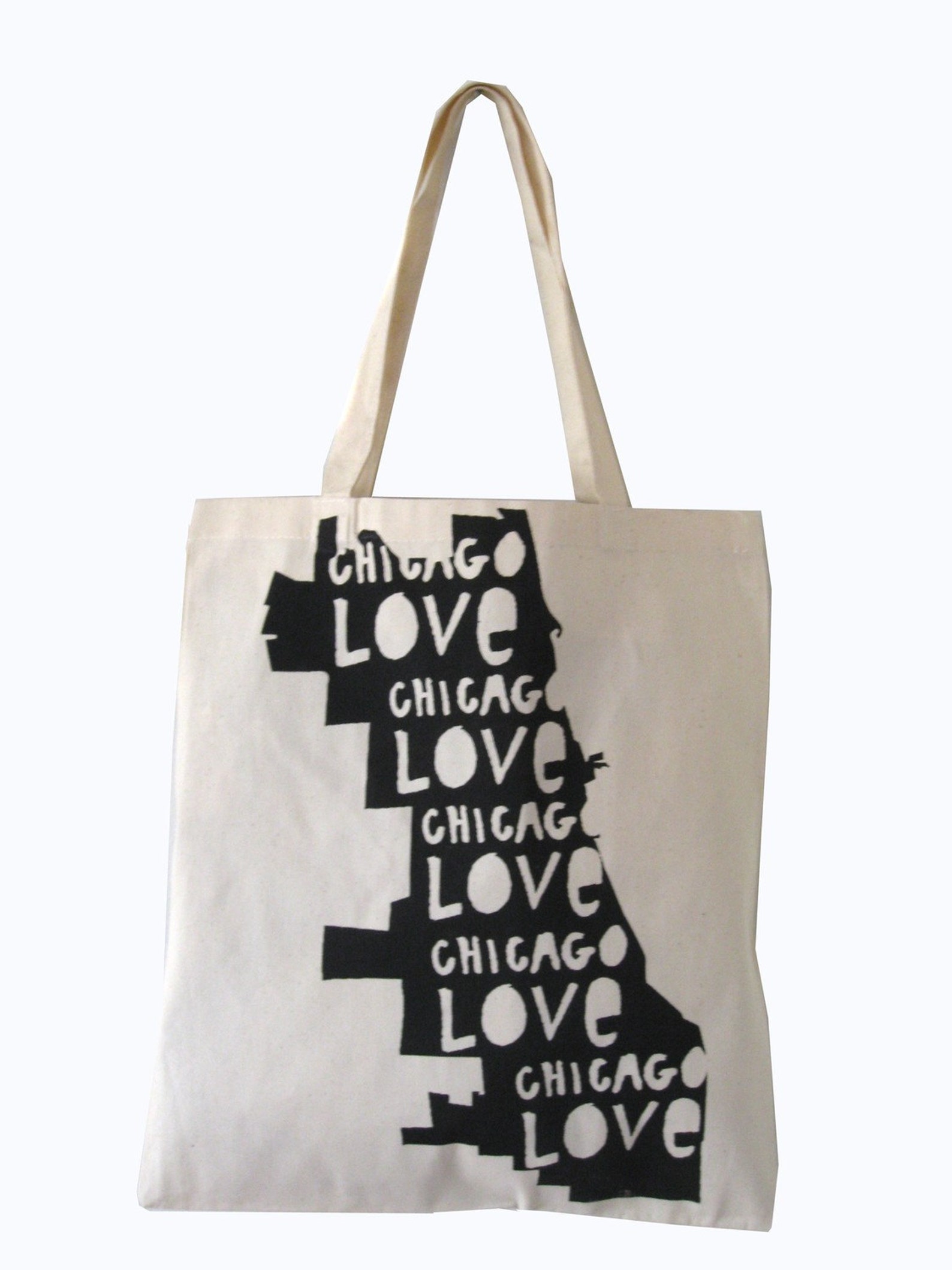 Chicago Tote Chicago Bag Chicago Graphic Chicago Love Etsy