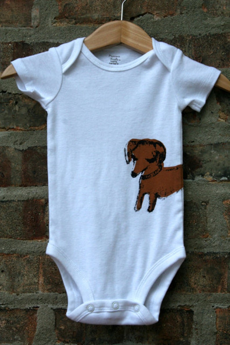 Cute baby Onesie® dachshund baby clothing dachshund baby Etsy