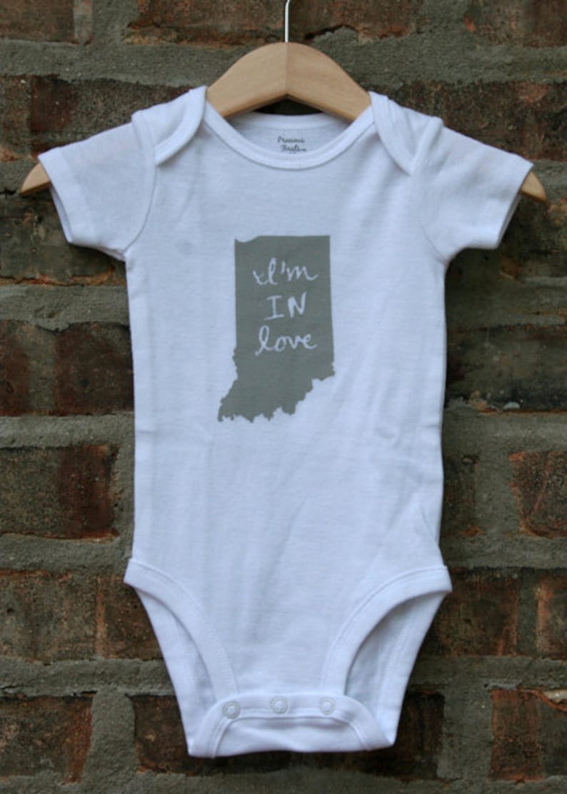 Cute Baby Onesie® Indiana Baby Clothing Indiana Baby Gift Etsy