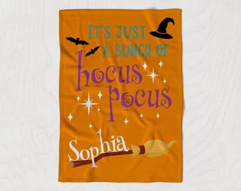 It's just a bunch of Hocus Pocus Custom Blanket, Personalized Halloween Blanket,Custom Spooky Blanket, Hocus Pocus Blanket,Halloween Blanket