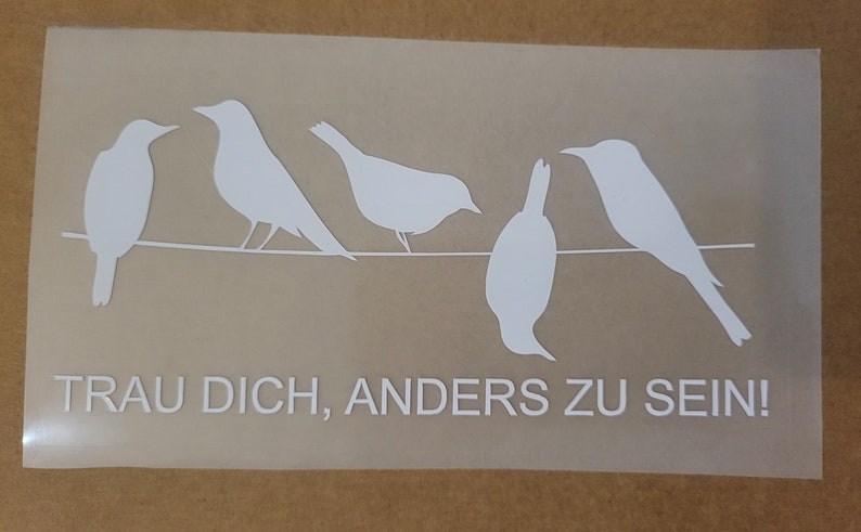 Trau dich, anders zu sein Autoaufkleber Bild 2