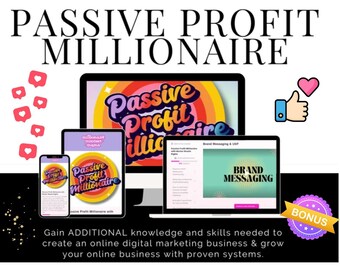 Passive Profit Millionaire Course | Master Resell Rights | Digital Marketing Business Development | Digital Marketing| Digital Course | MRR