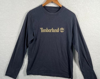 Vintage Timberland Long Sleeve T-Shirt Grey Size Small 36” Chest