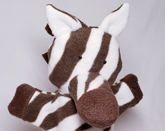 zoe the baby zebra puppet - for kids