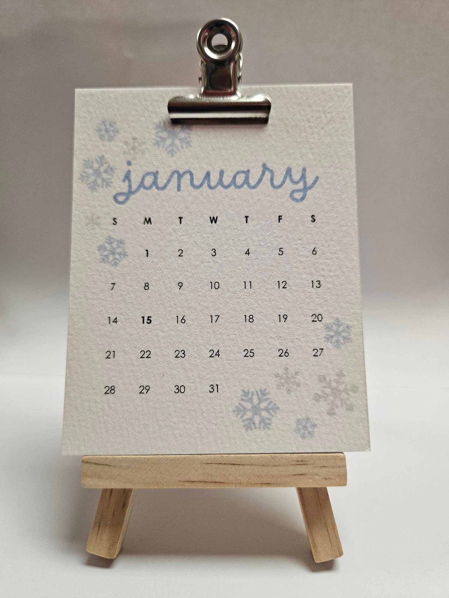 2024 Mini Easel Calendar Etsy