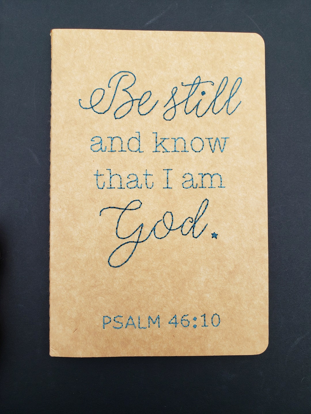 Be Still - Hand-embroidered Notebook - Etsy