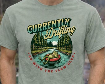 T-shirt Frog River Tubing, Vêtements nature couleurs confort, T-shirt aventure en plein air