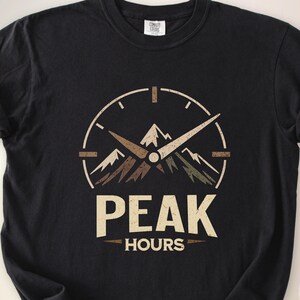 Mountain Hiking Shirt, Vintage Summit Tee, Hiker Gift, Comfort Colors Outdoors Tee