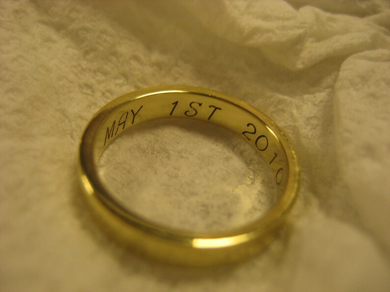 Something Inside Me Swirl Engraved Brass Ring Etsy