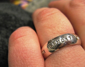 The Latinate Collection Domed Custom Sterling Silver Ring