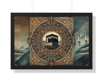 Islamic Wall Art Set, Masjid Aqsa, Kaaba Art, Mecca Art, Masjid Nabawi, Islamic Poster, Muslim Wall Decor, Mosque Wall Art, Mosque Print