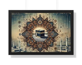 Islamic Wall Art Set, Masjid Aqsa, Kaaba Art, Mecca Art, Masjid Nabawi, Islamic Poster, Muslim Wall Decor, Mosque Wall Art, Mosque Print