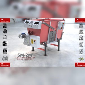 SM-2m3 Design av djurfoderblandare - Kompletta produktionsfiler för små och medelstora gårdar (3 kW motor, manuell utmatning) [DIGITAL]