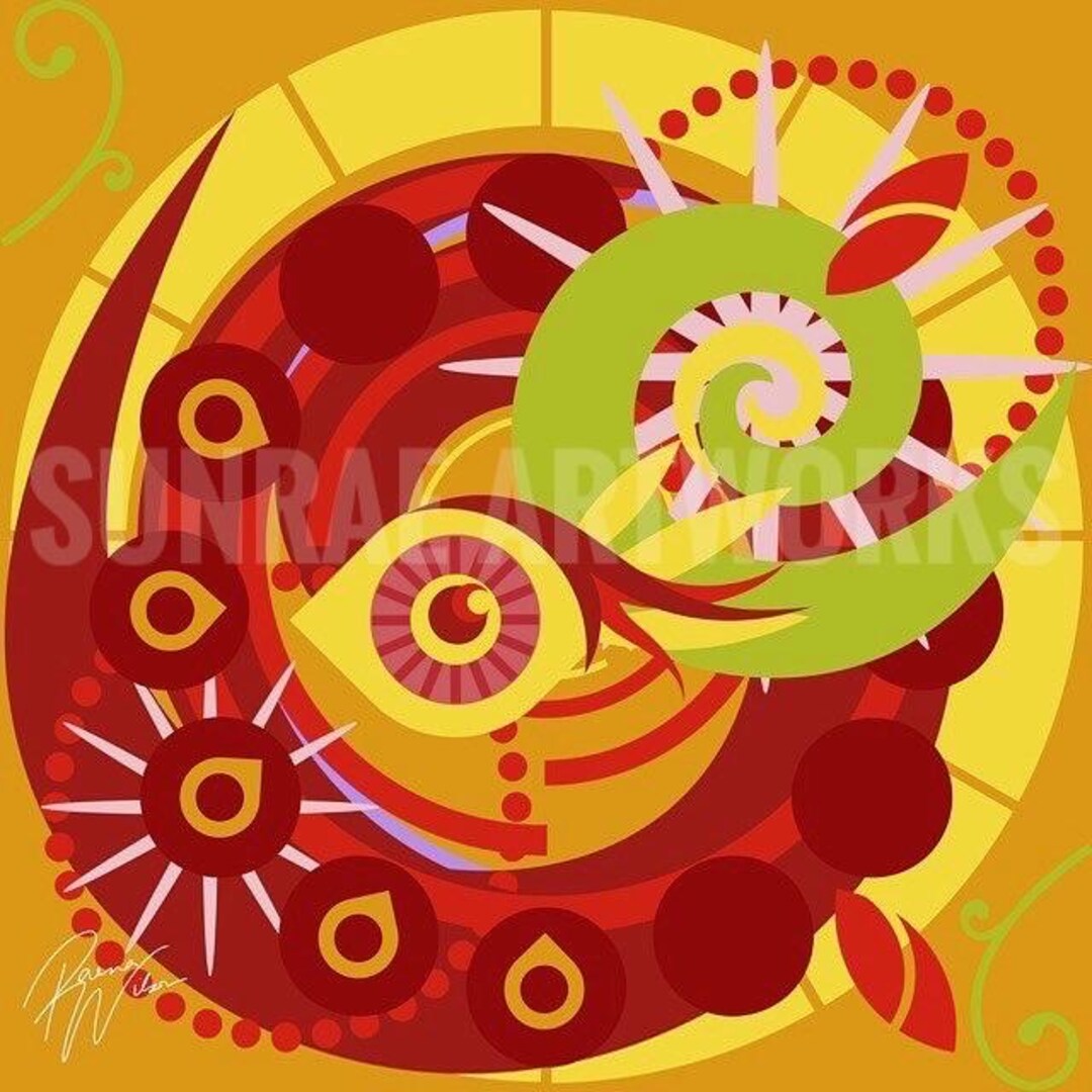 The Ruby Red Way, Or, All Along 12”x12” Digital Art Print - Etsy
