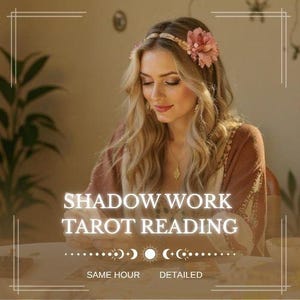 Shadow Work Tarot Reading, Same Hour Tarot, Medium Frame Reading, Exact Thoughts, Fast Psychic Tarot, Personalized Insight