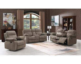 Coaster furniture sports sofa with pull-down table folding center console
