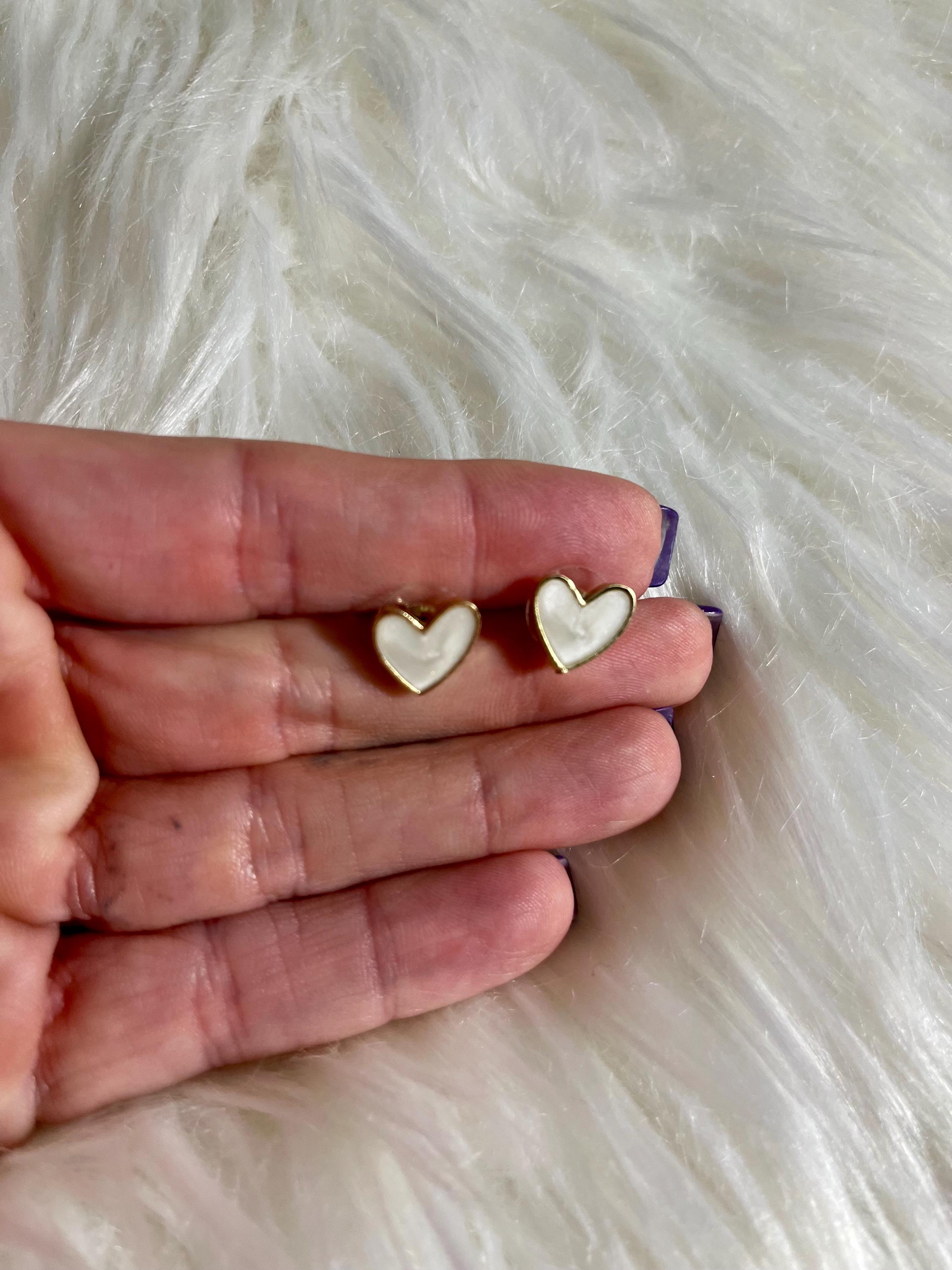 thumbnail image 2 of 925 Sterling Silver Crystal Heart & Pearl Stud Earrings - Women's Jewellery Gift 2 of 5