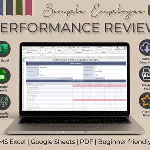 Employee Performance Review Template: HR Appraisal Excel & Google Sheets