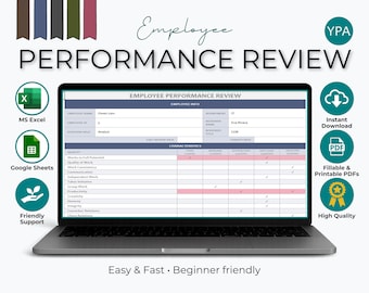 Employee Performance Review Template: HR Appraisal Excel & Google Sheets
