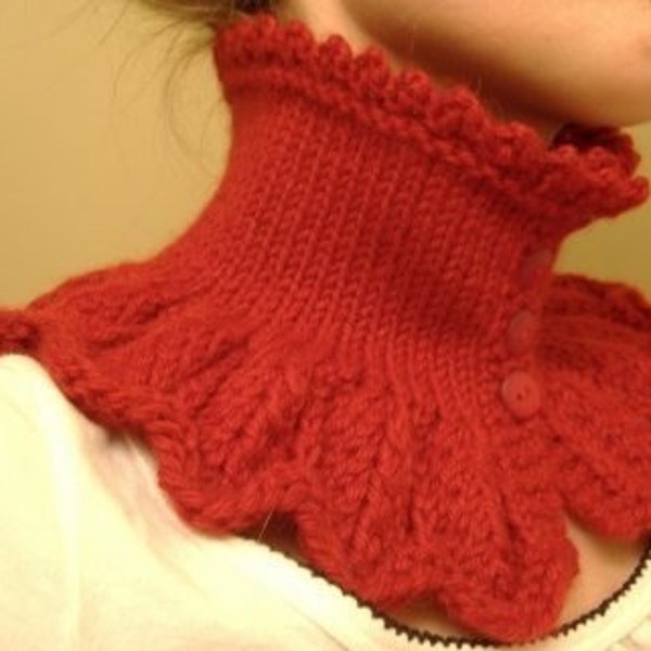 PIF Victorian Neckwarmer Knitting Pattern Free