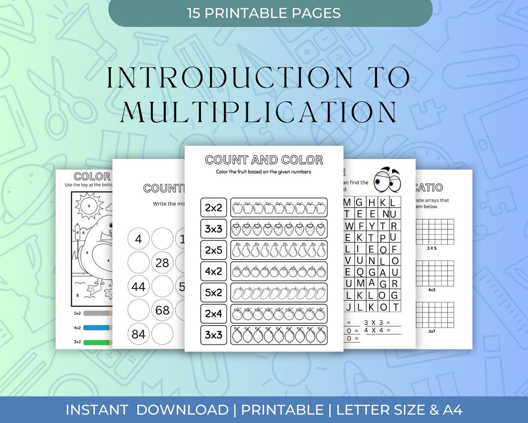 Introduction to Multiplication Worksheets Homeschooling Resources ...